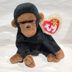 Ty Black and Brown Plush Gorilla